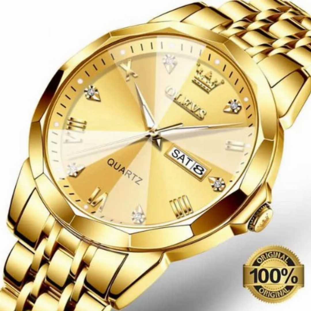 OLEVS,9931,Man’s,Premium,Watch,Full,Golden