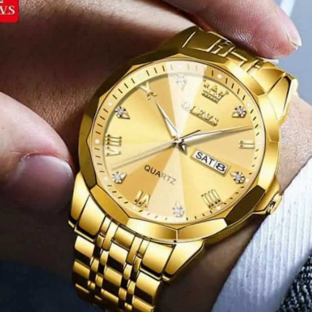 OLEVS,9931,Man’s,Premium,Watch,Full,Golden